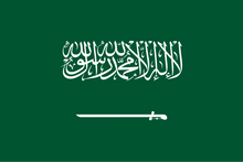 Saudi Arabia courtesy flag