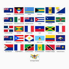 Load image into Gallery viewer, Caribbean courtesy flags set