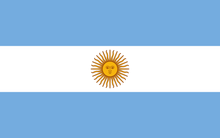Argentina Courtesy flag