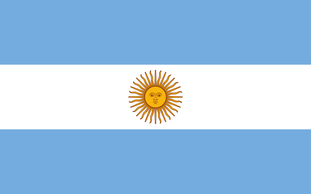 Argentina Courtesy flag