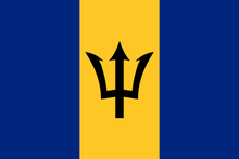 Barbados Courtesy flag