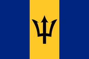 Barbados Courtesy flag