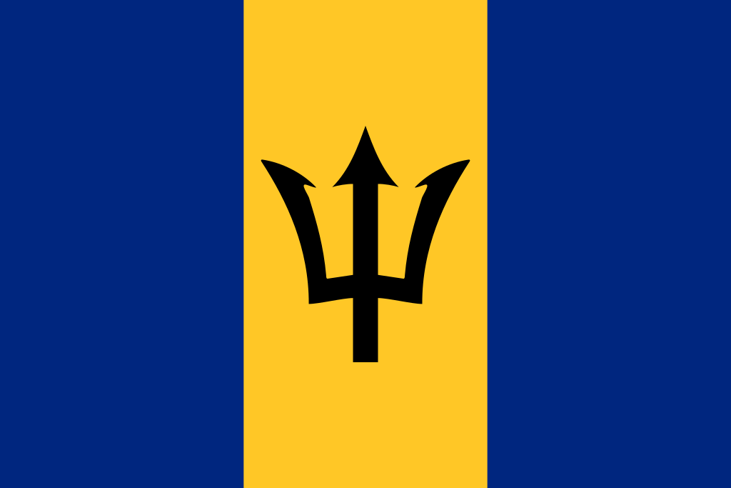 Barbados Courtesy flag