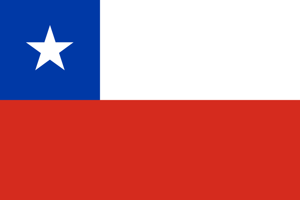 Chile Courtesy flag