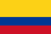 Colombia Courtesy flag