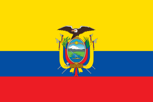 Ecuador Courtesy flag
