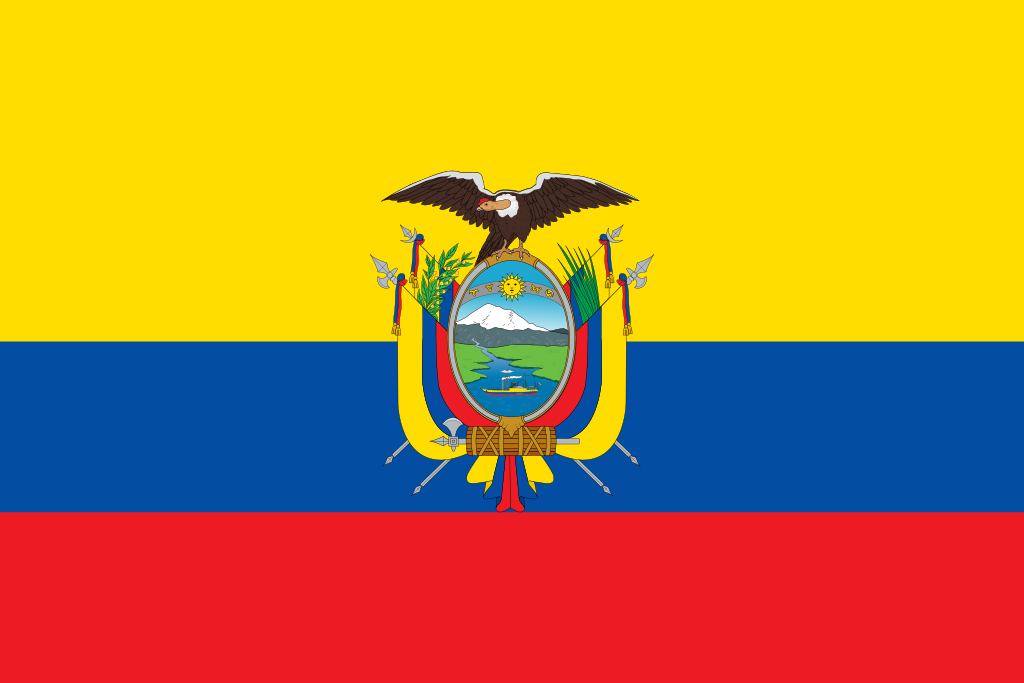 Ecuador Courtesy flag