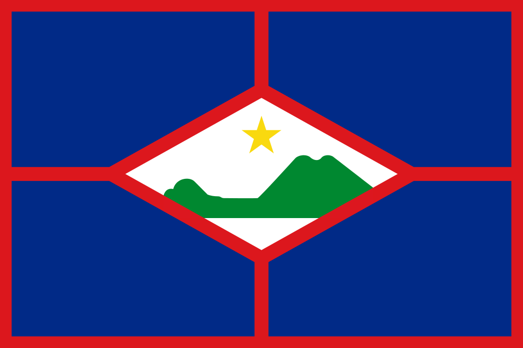 Sint Eustatius Courtesy flag