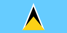 Saint Lucia Courtesy flag