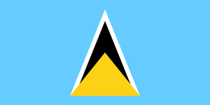 Saint Lucia Courtesy flag