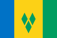 St. Vincent & the Grenadines Courtesy flag