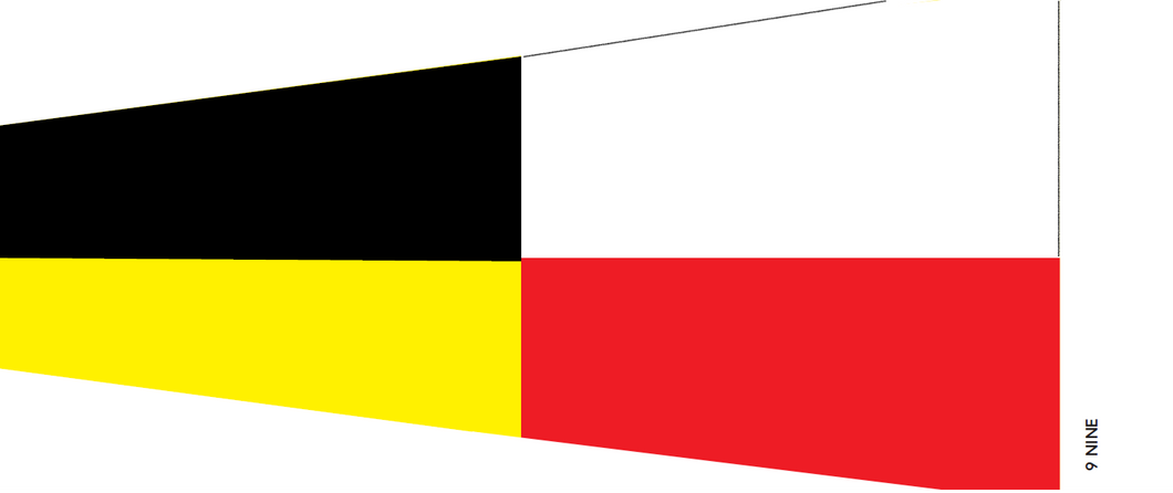 Numeral pennant 9 Nine