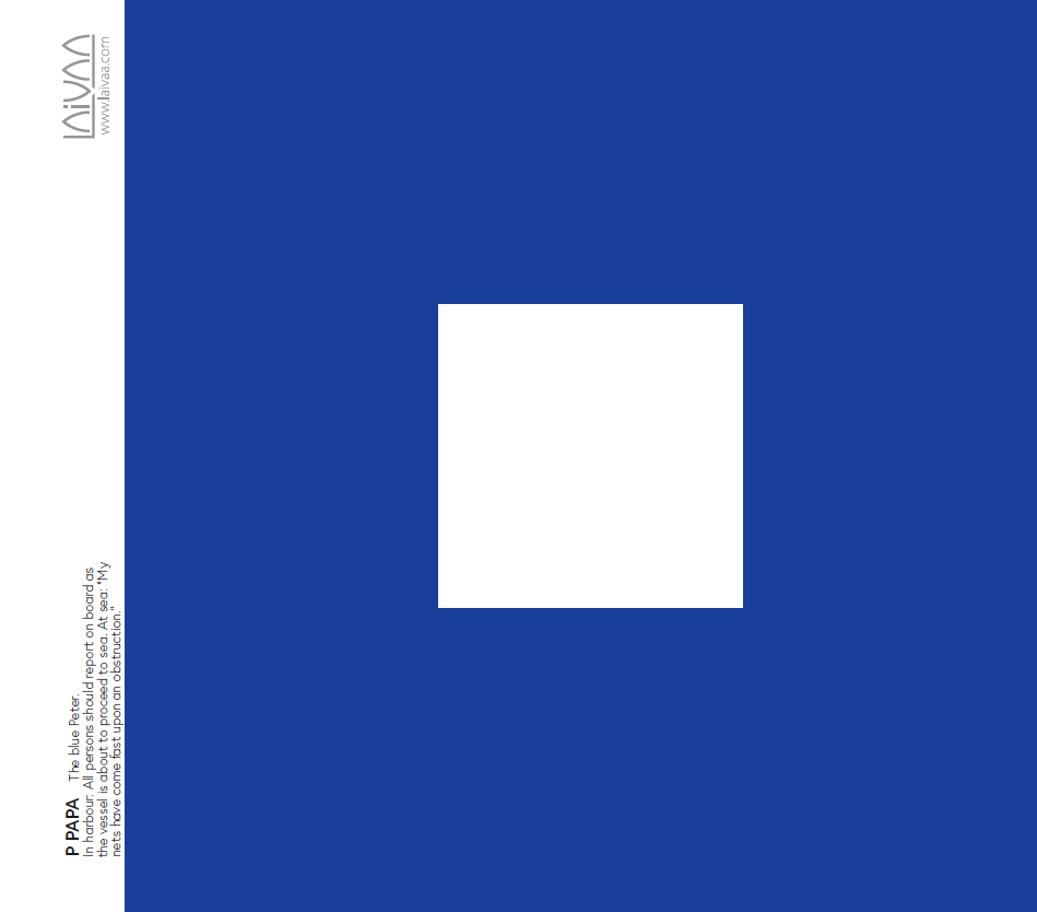 Code flag P Papa